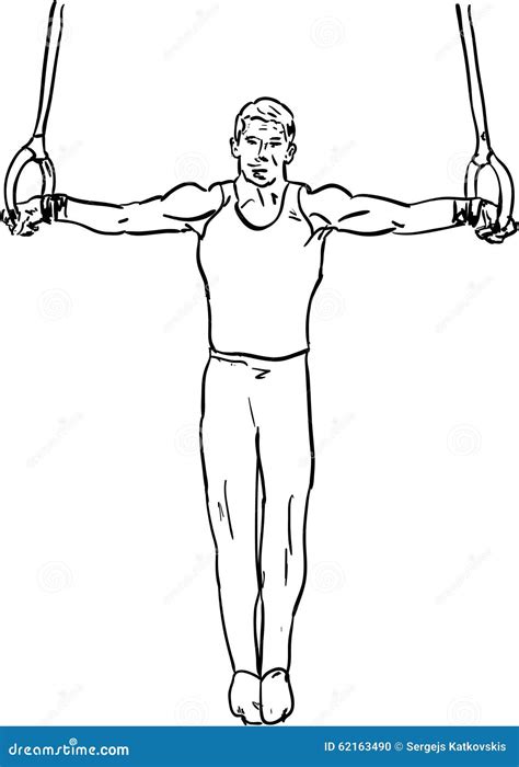 gymnastics stock illustration illustration of sport 62163490