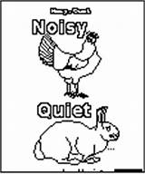 Noisy Coloring Quiet Enchantedlearning Print Book Crafts Books sketch template