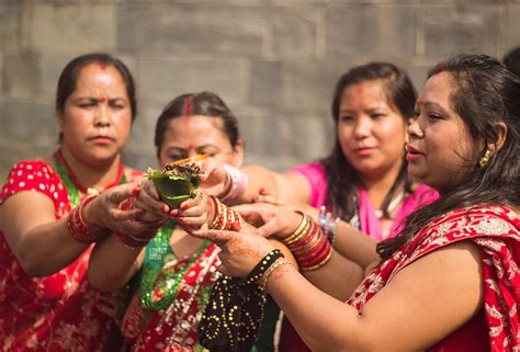 The Era Of Festivals Travel To Nepal In Autumn Teej Festival
