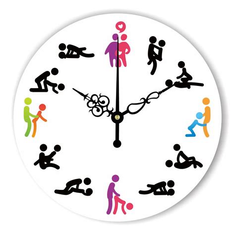 Silent Make Love Clock Watch Wedding T Modern Design