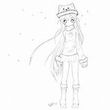 Girl Anime Cute Body Base Manga Pages Coloring Template Drawings Deviantart Draw Sketch sketch template