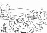 Ice Cream Truck Coloring Printable Kids Pages Ecoloringpage Popular Library Birthday sketch template