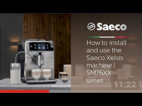 saeco xelsis   install    saeco xelsis machine smxx series youtube