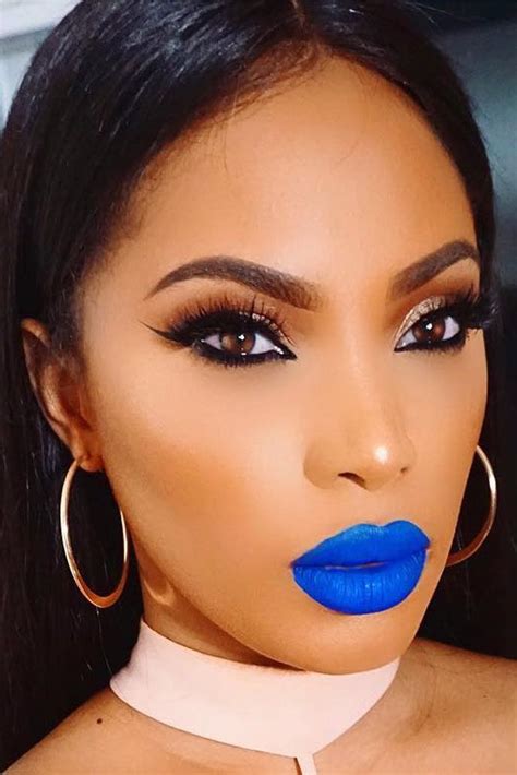 Blue Lipstick Shades Were Falling For This Season ★ See More