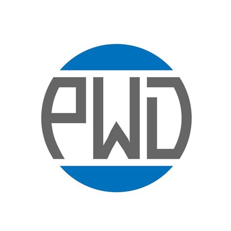 pwd letter logo design  white background pwd creative initials