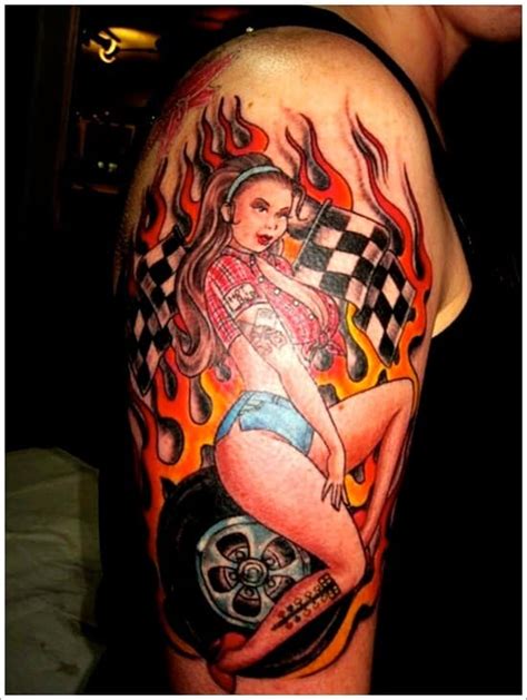 Pin Up Girl Tattoos For Men Ideas And Inspiration For Guys