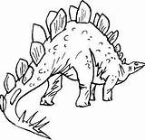 Stegosaurus Coloring Pages Prehistoric Dinosaur Template Jurassic Dinosaurs Color Walking Scary Ankylosaurus Online Animals Clipart Baby Coloringpagesonly sketch template