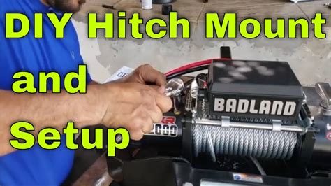 build  hitch mount   badland zxr  lb winch  setup youtube