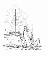 Titanic Coloring Pages Printable Kids Print sketch template