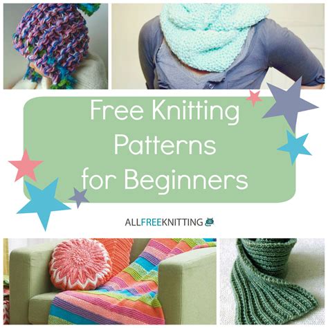knitting  beginners  easy knitting patterns allfreeknittingcom