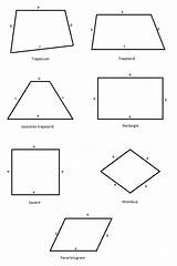 Quadrilaterals Angles Triangles sketch template