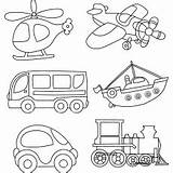 Coloring Pages Preschool Transports School Little Printable Bus Ones sketch template