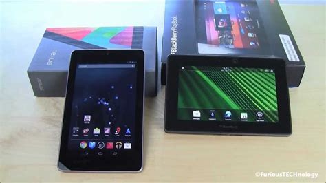 Nexus 7 Vs Blackberry Playbook Youtube