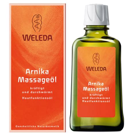 weleda massage oil arnica 200 milliliter kun 165 95 kr mecindo dk