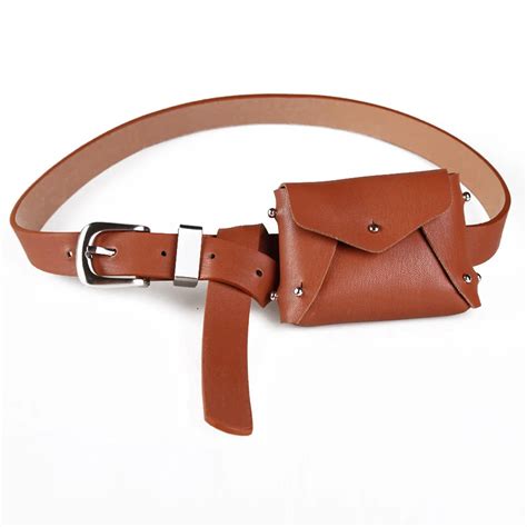 fashion bag belt women mini waist bag coin leather belt bag women