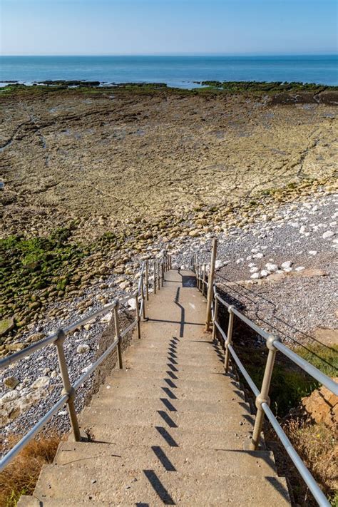 steps   beach stock photo image  coastline beautiful