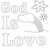 God Coloring Pages Printable Colouring Kids Bible School Preschool Sheets Sunday Valentine Freecoloring Show Template Crafts Kid Top Everyone sketch template