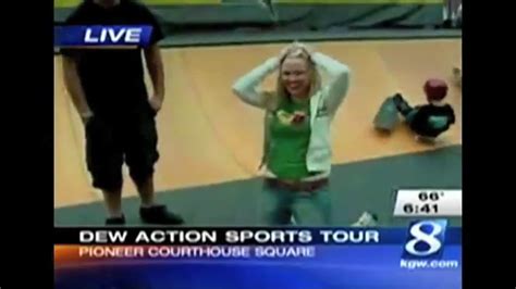 Giggling Woman Flashes Her Breasts During Reporter S Live Shot Aol News