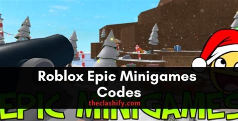 roblox epic minigames codes wiki