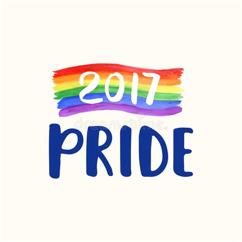 gay pride 2017 poster rainbow spectrum flag brush