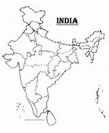 India Map Outline Blank Printable Political Coloring Ancient Drawing States Indian Clipart Print Template Colouring Worksheets Homeschool Kids Pages United sketch template