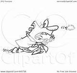 Toupee Chasing Businessman His Toonaday Royalty Wind Outline Illustration Cartoon Rf Clip 2021 sketch template