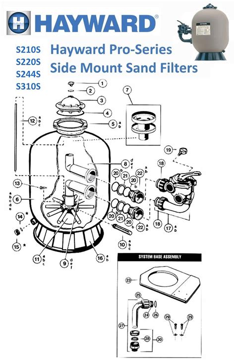 hayward sand filter manual diagram