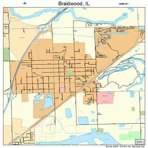 braidwood illinois street map