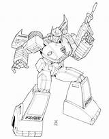 Prowl Lineart Bumblebee sketch template