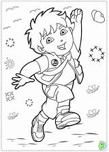 Coloring Diego Go Dinokids Pages Printable Close sketch template