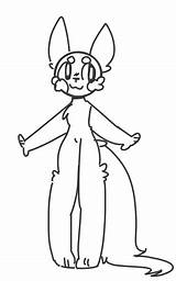 F2u Lineart Anthro sketch template