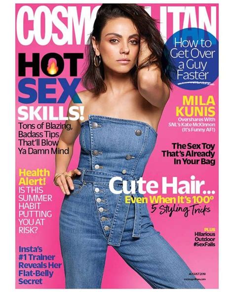 Featured Article Mila Kunis For Cosmopolitan Us August 2018 Mila