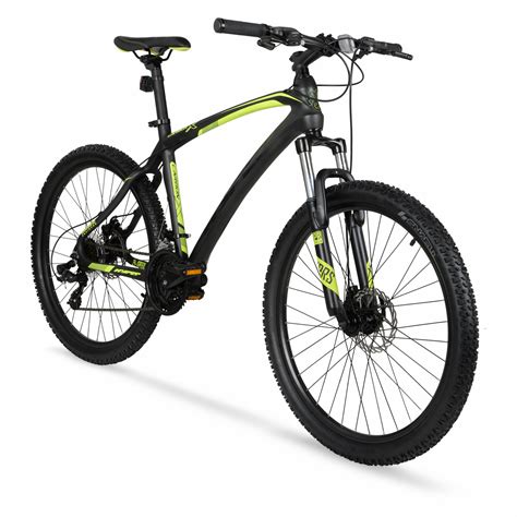 hyper bicycles  carbon fiber mens mountain bike blackgreen