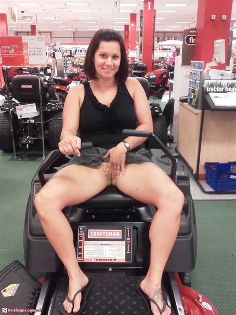 milf pussy flash on store demo lawn mower picture of the day