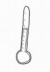 Thermometer Kleurplaat sketch template