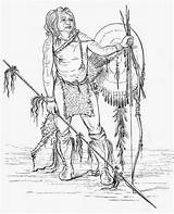Comanche Clip Tribe Indian Great Source Donaldson sketch template