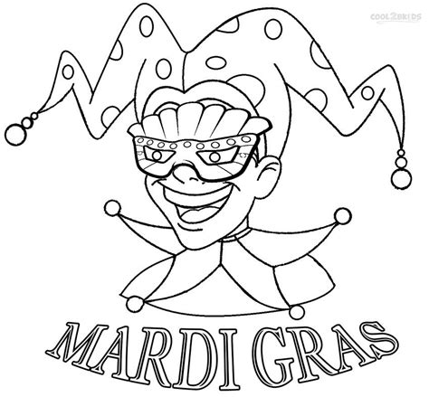 printable mardi gras coloring pages  kids coolbkids