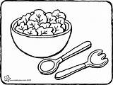 Salad Coloring Pages Popular sketch template
