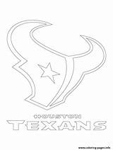 Texans Logo Coloring Houston Football Pages Sport Printable Color sketch template