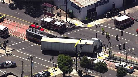 20 People Injured When Muni Train Collides With Big Rig In San