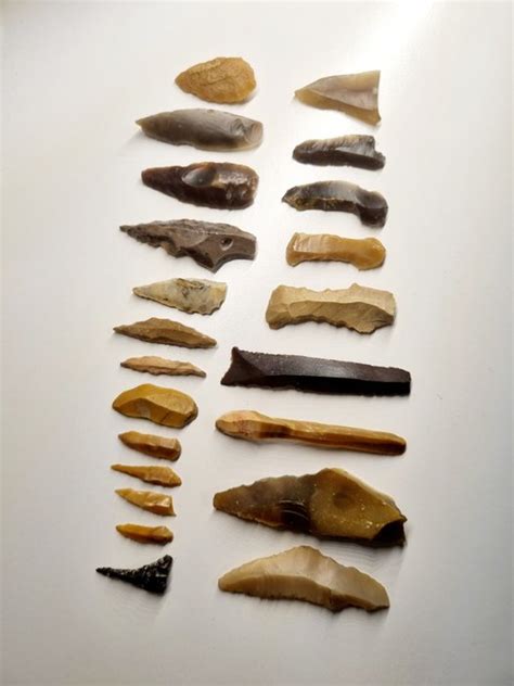 neolithic stone neolithic flint tips drills scrapers catawiki