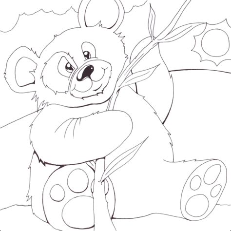 interactive magazine happy panda coloring pages