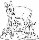 Bambi Coloring Pages Mother Mom Disney Faline Choose Board Print Animal sketch template