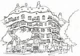Spain Sketches Building Gaudi Casa Sketching Trip Famous Sketch Parkablogs Had Luckily Milà Rush Drizzle Due Designed Piece Another sketch template