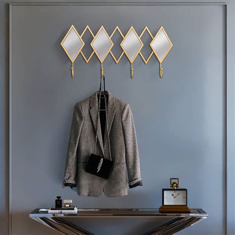 luxury entryway wall mounted coat rack set