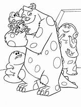 Monsters Ink Disney Monster Inc Colouring Coloring Pages sketch template