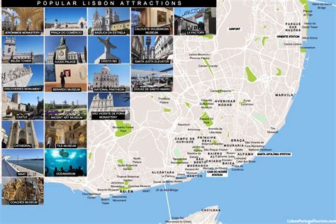 lisbon tourist map   major attractions  nei vrogueco