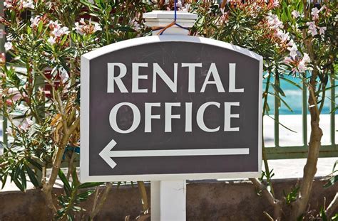 rentals rental office signs   landlord