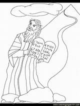 Commandments Ten Mandamientos Diez Moses Moises Dominical Religione Plagues Gebote Egypt Zehn Abre Spoke Cristianos Coloringpagebook Malvorlage sketch template