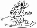 Skiing Coloring Goofy Disney Pages Getcolorings Going Printable Print sketch template